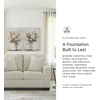image:imageSignature Design by Ashley Ammon Urban Anti Sag Chair with Loose Seat Cushion Light GrayIvory