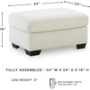 image:imageSignature Design by Ashley Ammon Urban Anti Sag Chair with Loose Seat Cushion Light GrayIvory