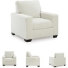 image:imageSignature Design by Ashley Ammon Urban Anti Sag Chair with Loose Seat Cushion Light GrayIvory
