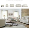 image:imageSignature Design by Ashley Ammon Urban Anti Sag Chair with Loose Seat Cushion Light GrayIvory