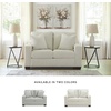 image:imageSignature Design by Ashley Ammon Urban Anti Sag Chair with Loose Seat Cushion Light GrayIvory