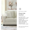 image:imageSignature Design by Ashley Ammon Urban Anti Sag Chair with Loose Seat Cushion Light GrayIvory
