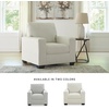 image:imageSignature Design by Ashley Ammon Urban Anti Sag Chair with Loose Seat Cushion Light GrayIvory