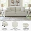 image:imageSignature Design by Ashley Ammon Urban Anti Sag Chair with Loose Seat Cushion Light GrayIvory