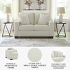 image:imageSignature Design by Ashley Ammon Urban Anti Sag Chair with Loose Seat Cushion Light GrayIvory