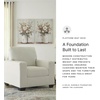 image:imageSignature Design by Ashley Ammon Urban Anti Sag Chair with Loose Seat Cushion Light GrayIvory