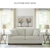 image:imageSignature Design by Ashley Ammon Urban Anti Sag Chair with Loose Seat Cushion Light GrayIvory