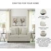 image:imageSignature Design by Ashley Ammon Urban Anti Sag Chair with Loose Seat Cushion Light GrayIvory