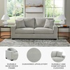image:imageSignature Design by Ashley Ammon Urban Anti Sag Chair with Loose Seat Cushion Light GraySmoke