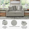 image:imageSignature Design by Ashley Ammon Urban Anti Sag Chair with Loose Seat Cushion Light GraySmoke