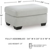 image:imageSignature Design by Ashley Ammon Urban Anti Sag Chair with Loose Seat Cushion Light GraySmoke