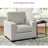image:imageSignature Design by Ashley Ammon Urban Anti Sag Chair with Loose Seat Cushion Light GraySmoke