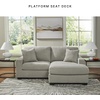 image:imageSignature Design by Ashley Ammon Urban Anti Sag Chair with Loose Seat Cushion Light GraySmoke