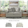 image:imageSignature Design by Ashley Ammon Urban Anti Sag Chair with Loose Seat Cushion Light GraySmoke