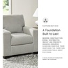 image:imageSignature Design by Ashley Ammon Urban Anti Sag Chair with Loose Seat Cushion Light GraySmoke