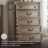 image:imageSignature Design by Ashley Ardenfield Traditional 74 W 9 Drawer Dresser High Capacity Storage for Bedroom Master Suites Light Brown198D x 423W x 545H 5 Drawers