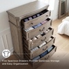 image:imageSignature Design by Ashley Ardenfield Traditional 74 W 9 Drawer Dresser High Capacity Storage for Bedroom Master Suites Light Brown198D x 423W x 545H 5 Drawers