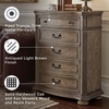 image:imageSignature Design by Ashley Ardenfield Traditional 74 W 9 Drawer Dresser High Capacity Storage for Bedroom Master Suites Light Brown198D x 423W x 545H 5 Drawers