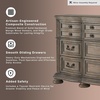 image:imageSignature Design by Ashley Ardenfield Traditional 74 W 9 Drawer Dresser High Capacity Storage for Bedroom Master Suites Light Brown198D x 738W x 39H 9 Drawers