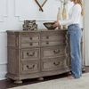 image:imageSignature Design by Ashley Ardenfield Traditional 74 W 9 Drawer Dresser High Capacity Storage for Bedroom Master Suites Light Brown198D x 738W x 39H 9 Drawers