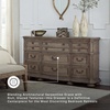 image:imageSignature Design by Ashley Ardenfield Traditional 74 W 9 Drawer Dresser High Capacity Storage for Bedroom Master Suites Light Brown198D x 738W x 39H 9 Drawers