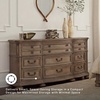image:imageSignature Design by Ashley Ardenfield Traditional 74 W 9 Drawer Dresser High Capacity Storage for Bedroom Master Suites Light Brown198D x 738W x 39H 9 Drawers