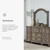 image:imageSignature Design by Ashley Ardenfield Traditional 74 W 9 Drawer Dresser High Capacity Storage for Bedroom Master Suites Light Brown198D x 738W x 815H 9 Drawers