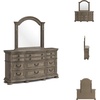 image:imageSignature Design by Ashley Ardenfield Traditional 74 W 9 Drawer Dresser High Capacity Storage for Bedroom Master Suites Light Brown198D x 738W x 815H 9 Drawers
