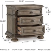 image:imageSignature Design by Ashley Ardenfield Traditional 74 W 9 Drawer Dresser High Capacity Storage for Bedroom Master Suites Light Brown32W x 19D x 30H