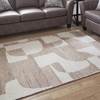 image:imageSignature Design by Ashley Area Rug Modern Abstract 5x7 BeigeBrown51 x 611 Rectangular
