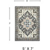 image:imageSignature Design by Ashley Area Rug Traditional 5 x 7 Machine Washable51 x 7 Rectangular