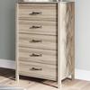 image:imageSignature Design by Ashley Battelle 5Drawer Chest of Drawers Tan Oak