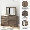 image:imageSignature Design by Ashley Baystorm 6 Drawer Bedroom Dresser Smoky GrayBrown