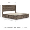 image:imageSignature Design by Ashley Baystorm 6 Drawer Bedroom Dresser Smoky GrayBrown