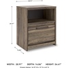image:imageSignature Design by Ashley Baystorm 6 Drawer Bedroom Dresser Smoky GrayBrown