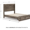 image:imageSignature Design by Ashley Baystorm 6 Drawer Bedroom Dresser Smoky GrayBrown