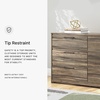 image:imageSignature Design by Ashley Baystorm 6 Drawer Bedroom Dresser Smoky GrayBrown