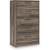 image:imageSignature Design by Ashley Baystorm 6 Drawer Bedroom Dresser Smoky GrayBrown