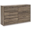 image:imageSignature Design by Ashley Baystorm 6 Drawer Bedroom Dresser Smoky GrayBrown