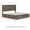 image:imageSignature Design by Ashley Baystorm 6 Drawer Bedroom Dresser Smoky GrayBrown