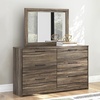 image:imageSignature Design by Ashley Baystorm 6 Drawer Bedroom Dresser Smoky GrayBrown