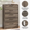 image:imageSignature Design by Ashley Baystorm 6 Drawer Bedroom Dresser Smoky GrayBrown