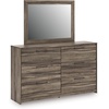 image:imageSignature Design by Ashley Baystorm 6 Drawer Bedroom Dresser Smoky GrayBrown