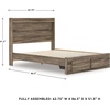 image:imageSignature Design by Ashley Baystorm 6 Drawer Bedroom Dresser Smoky GrayBrown