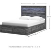 image:imageSignature Design by Ashley Baystorm 6 Drawer Bedroom Dresser Smoky GrayGrey
