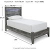 image:imageSignature Design by Ashley Baystorm 6 Drawer Bedroom Dresser Smoky GrayGrey