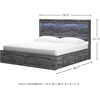 image:imageSignature Design by Ashley Baystorm 6 Drawer Bedroom Dresser Smoky GrayGrey