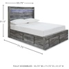 image:imageSignature Design by Ashley Baystorm 6 Drawer Bedroom Dresser Smoky GrayGrey