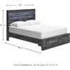 image:imageSignature Design by Ashley Baystorm 6 Drawer Bedroom Dresser Smoky GrayGrey