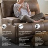 image:imageSignature Design by Ashley Bealeaf Zero Gravity Power Recliner Chair Earth